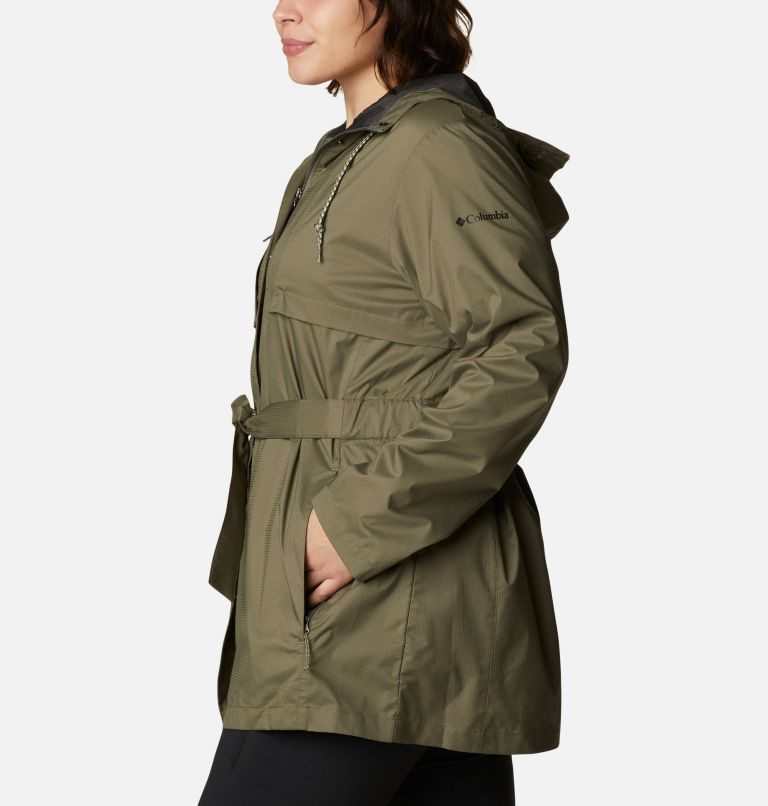 Women's Columbia Pardon My Trench Rain Jackets Olive | Plus Size CA-B0416